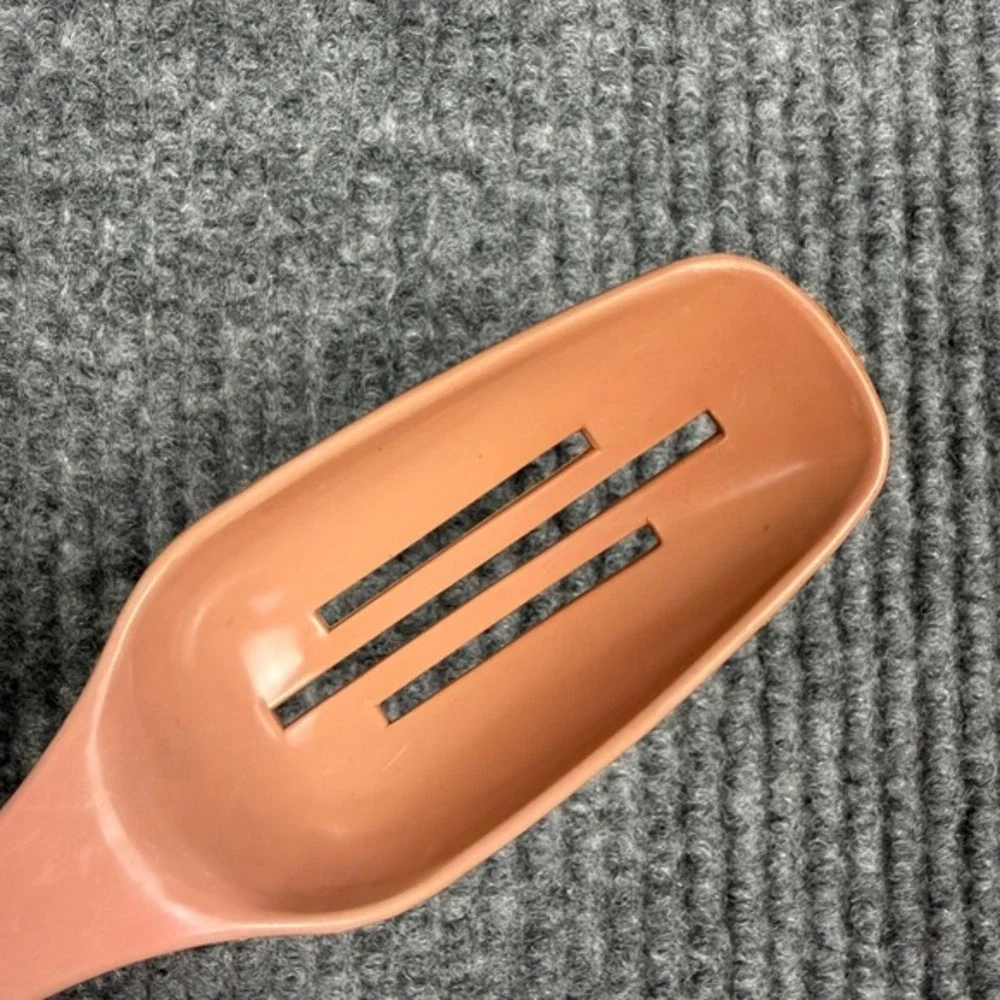 Vtg 50s King Kraft Serving Spoons Slotted LOT of 3 Nylon Plastic Made in USA MCM